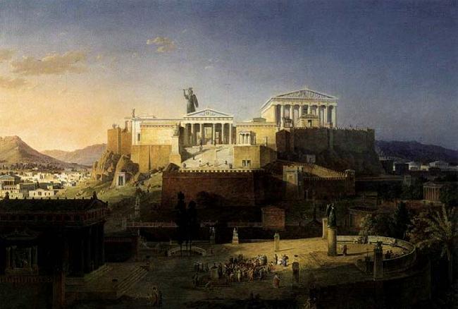 Leo von Klenze The Acropolis at Athens oil painting picture
